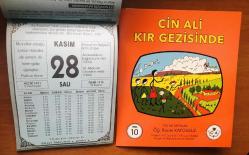 28 Kasım 2000 hediyelik orijinal Bilgi takvim yaprağı (Cin Ali kitabı hediyeli:)