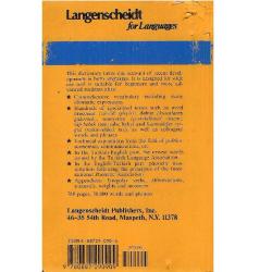 Langenscheidt's Pocket Turkish Dictionary - Turkish-English - English-Turkish - Resuhi Akdikmen (2.El)