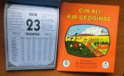 23 Ekim 2000 hediyelik orijinal Bilgi takvim yaprağı (Cin Ali kitabı hediyeli:)