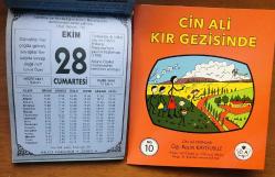 28 Ekim 2000 hediyelik orijinal Bilgi takvim yaprağı (Cin Ali kitabı hediyeli:)