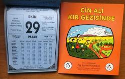 29 Ekim 2000 hediyelik orijinal Bilgi takvim yaprağı (Cin Ali kitabı hediyeli:)