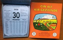 30 Ekim 2000 hediyelik orijinal Bilgi takvim yaprağı (Cin Ali kitabı hediyeli:)