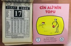 17 Şubat 2000 hediyelik orijinal İmam Hatip takvim yaprağı (Cin Ali kitabı hediyeli:)