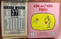 27 Şubat 2000 hediyelik orijinal İmam Hatip takvim yaprağı (Cin Ali kitabı hediyeli:)