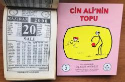 20 Haziran 2000 hediyelik orijinal İmam Hatip takvim yaprağı (Cin Ali kitabı hediyeli:)