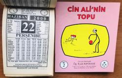 22 Haziran 2000 hediyelik orijinal İmam Hatip takvim yaprağı (Cin Ali kitabı hediyeli:)