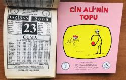 23 Haziran 2000 hediyelik orijinal İmam Hatip takvim yaprağı (Cin Ali kitabı hediyeli:)