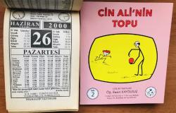 26 Haziran 2000 hediyelik orijinal İmam Hatip takvim yaprağı (Cin Ali kitabı hediyeli:)