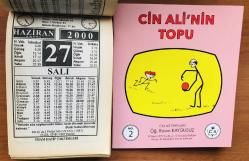 27 Haziran 2000 hediyelik orijinal İmam Hatip takvim yaprağı (Cin Ali kitabı hediyeli:)