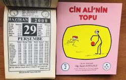 29 Haziran 2000 hediyelik orijinal İmam Hatip takvim yaprağı (Cin Ali kitabı hediyeli:)