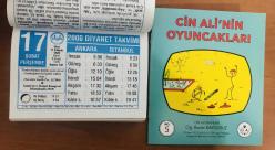 17 Şubat 2000 hediyelik orijinal Diyanet takvim yaprağı (Cin Ali kitabı hediyeli:)