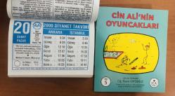 20 Şubat 2000 hediyelik orijinal Diyanet takvim yaprağı (Cin Ali kitabı hediyeli:)