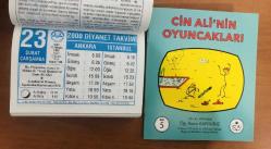 23 Şubat 2000 hediyelik orijinal Diyanet takvim yaprağı (Cin Ali kitabı hediyeli:)