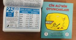 25 Şubat 2000 hediyelik orijinal Diyanet takvim yaprağı (Cin Ali kitabı hediyeli:)