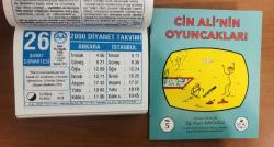 26 Şubat 2000 hediyelik orijinal Diyanet takvim yaprağı (Cin Ali kitabı hediyeli:)