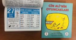 27 Şubat 2000 hediyelik orijinal Diyanet takvim yaprağı (Cin Ali kitabı hediyeli:)