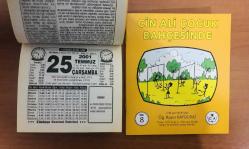 25 Temmuz 2001 hediyelik orijinal Türkiye gazetesi takvim yaprağı (Cin Ali kitabı hediyeli:)