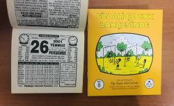 26 Temmuz 2001 hediyelik orijinal Türkiye gazetesi takvim yaprağı (Cin Ali kitabı hediyeli:)