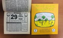 29 Temmuz 2001 hediyelik orijinal Türkiye gazetesi takvim yaprağı (Cin Ali kitabı hediyeli:)