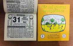 31 Temmuz 2001 hediyelik orijinal Türkiye gazetesi takvim yaprağı (Cin Ali kitabı hediyeli:)