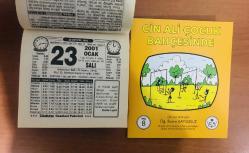 23 Ocak 2001 hediyelik orijinal Türkiye gazetesi takvim yaprağı (Cin Ali kitabı hediyeli:)