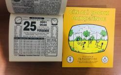 25 Ocak 2001 hediyelik orijinal Türkiye gazetesi takvim yaprağı (Cin Ali kitabı hediyeli:)