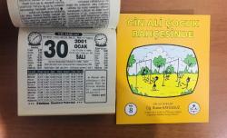30 Ocak 2001 hediyelik orijinal Türkiye gazetesi takvim yaprağı (Cin Ali kitabı hediyeli:)