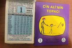 1 Haziran 2002 hediyelik orijinal Fazilet takvim yaprağı (Cin Ali kitabı hediyeli:)