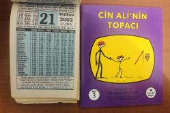 21 Haziran 2002 hediyelik orijinal Fazilet takvim yaprağı (Cin Ali kitabı hediyeli:)