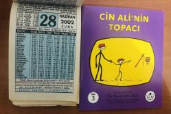 28 Haziran 2002 hediyelik orijinal Fazilet takvim yaprağı (Cin Ali kitabı hediyeli:)