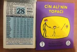 28 Mayıs 2002 hediyelik orijinal Fazilet takvim yaprağı (Cin Ali kitabı hediyeli:)