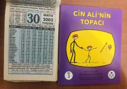 30 Mayıs 2002 hediyelik orijinal Fazilet takvim yaprağı (Cin Ali kitabı hediyeli:)