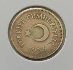1956 YILI ORİJİNAL 5 KURUŞ MADENİ PİRİNÇ CCC2M1