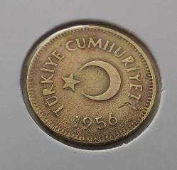 1956 YILI ORİJİNAL 5 KURUŞ MADENİ PİRİNÇ CCC2M1
