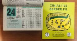 24 Ocak 2002 hediyelik orijinal Semerkand takvim yaprağı (Cin Ali kitabı hediyeli:)
