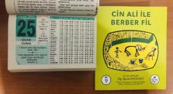 25 Ocak 2002 hediyelik orijinal Semerkand takvim yaprağı (Cin Ali kitabı hediyeli:)