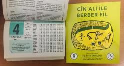 4 Haziran 2002 hediyelik orijinal Semerkand takvim yaprağı (Cin Ali kitabı hediyeli:)