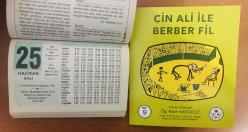 25 Haziran 2002 hediyelik orijinal Semerkand takvim yaprağı (Cin Ali kitabı hediyeli:)