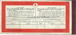 Uçak Bileti: Türk Hava Yolları Passenger Ticket and Baggage Check No. 261120, 1968