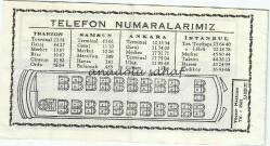 Otobüs Bileti: Ulusoy Turizm Seyahat Otobüsleri Yolcu Bileti No. 035591, 1978