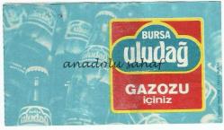 Otobüs Bileti: Kamil Koç Otobüs Terminali İşletmeleri Yolcu Bileti No. 124316 - 58. Hizmet Yılı / Bursa Uludağ Gazozu Reklamlı  1984
