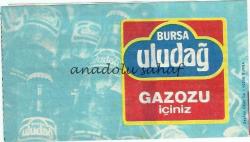Otobüs Bileti: Kamil Koç Otobüs Terminali İşletmeleri Yolcu Bileti No. 93721 - 58. Hizmet Yılı / Bursa Uludağ Gazozu Reklamlı 1984