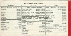 Otobüs Bileti: Köseoğlu Turizm Ticaret Otobüs İşletmesi  No. 44991, 1984