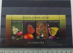 2009 KELEBEKLER DÜNYA ÇEVRE GÜNÜ HATIRA BLOKU DANTELLİ MNH 2024 KATALOK FİYATI;150.00TL PIRIL PIRIL ÇOK TEMİZ NADİR