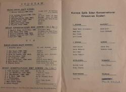 ANKARA DEVLET KONSERVATUVARI KORO KONSERİ - RADYO ÇOCUK SAATİ KOROSU - DEVLET KONSERVATUVARI SINIF KOROSU - 24 MAYIS 1971