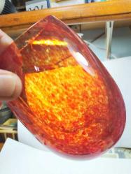 RF25--EL YAPIMI MURANO TARZI CAM VAZO