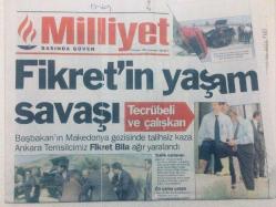 Efemera - Milliyet Gazetesi - 8 Temmuz 1998 - Fikret Bila'nın Yaşam Savaşı   GZ46569 - kitantik - kitaLog