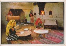 Efemera - Yufka Açan Kadınlar Anadolu Yaşantısı Kartpostal KRT10312 - kitantik - kitaLog