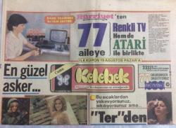 Efemera - Hürriyet Gazetesi Kelebek  Eki 17 Ağustos 1984  - Bahar Öztan Göz Banyosu Yapabildi  GZ21664 - kitantik - kitaLog