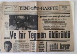 Efemera - Yeni Gazete 14 Nisan 1970 - Sağ-Sol Öğrenci Çatışması Şiddetlendi GZ11530 - kitantik - kitaLog